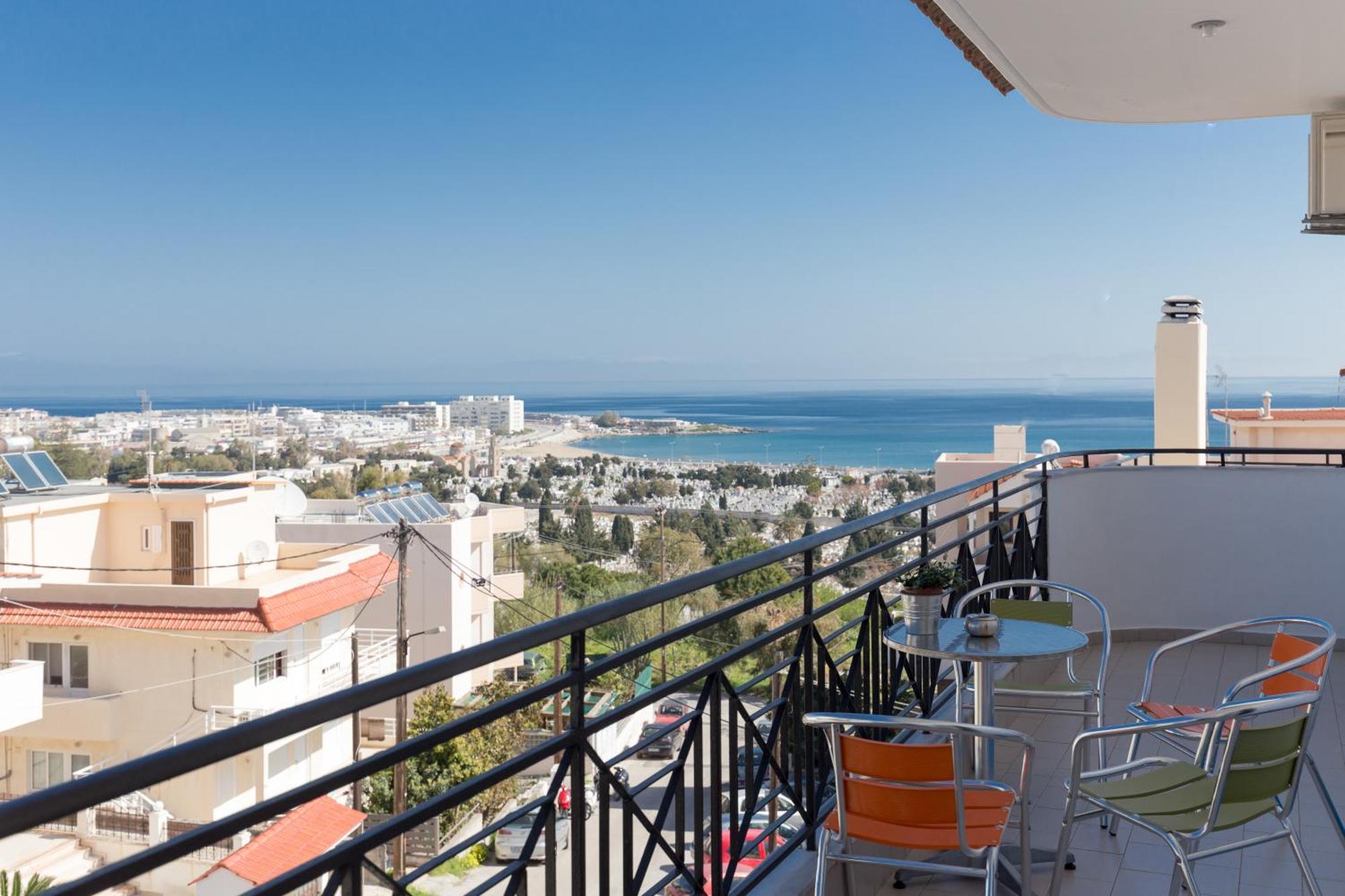 Groovy & Cozy Apt With Private Seaview Rooftop Terrace Родос Экстерьер фото