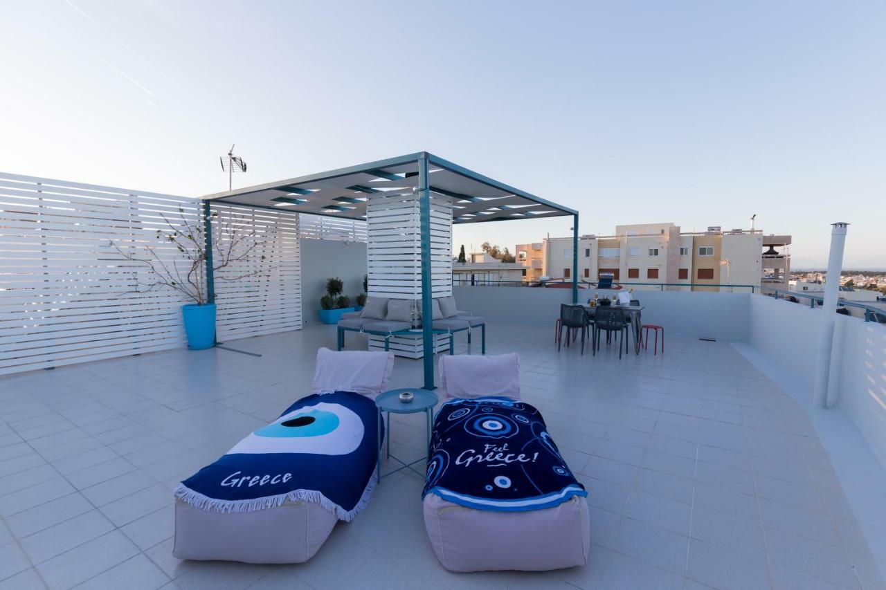 Groovy & Cozy Apt With Private Seaview Rooftop Terrace Родос Экстерьер фото